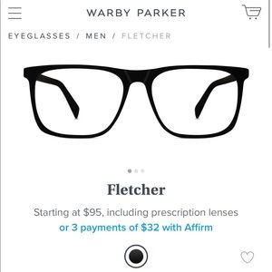 WARBY PARKER Fletcher in Black Matte Eclipse